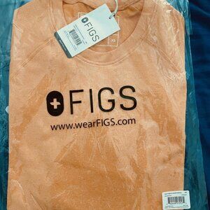 Figs Shaka Orange Underscrubs XS